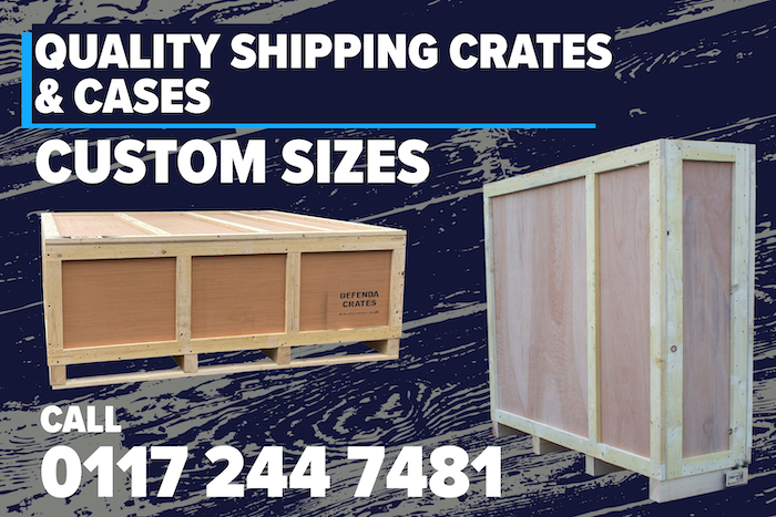 Bristol delivery of wooden shipping crates & cases